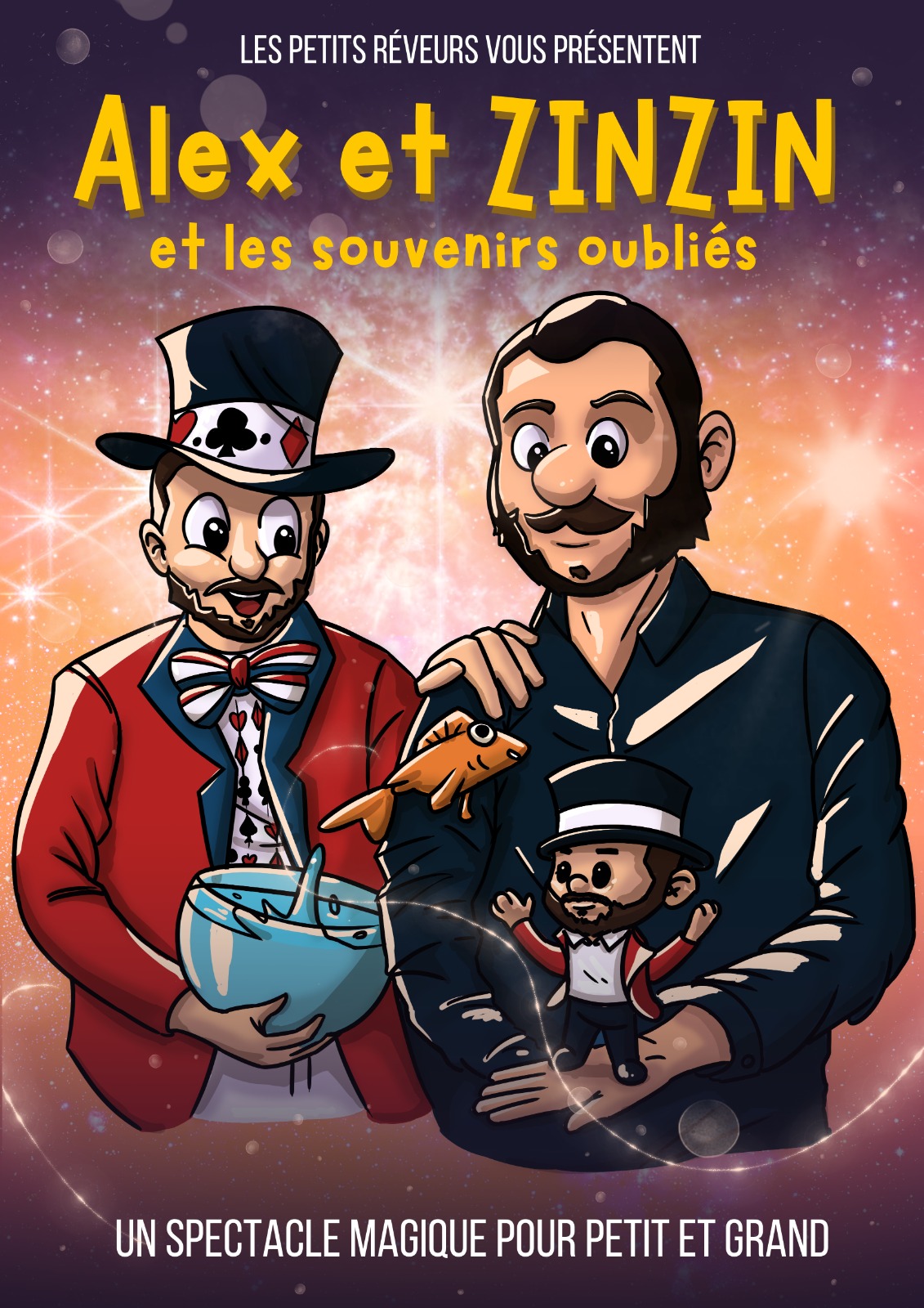 Affiche Spectacle alex et Zinzin