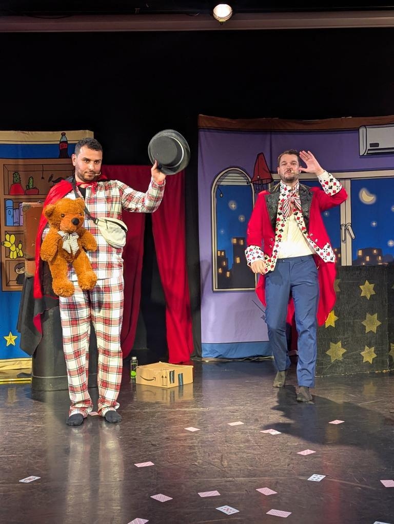 Spectacle de magie sur scène